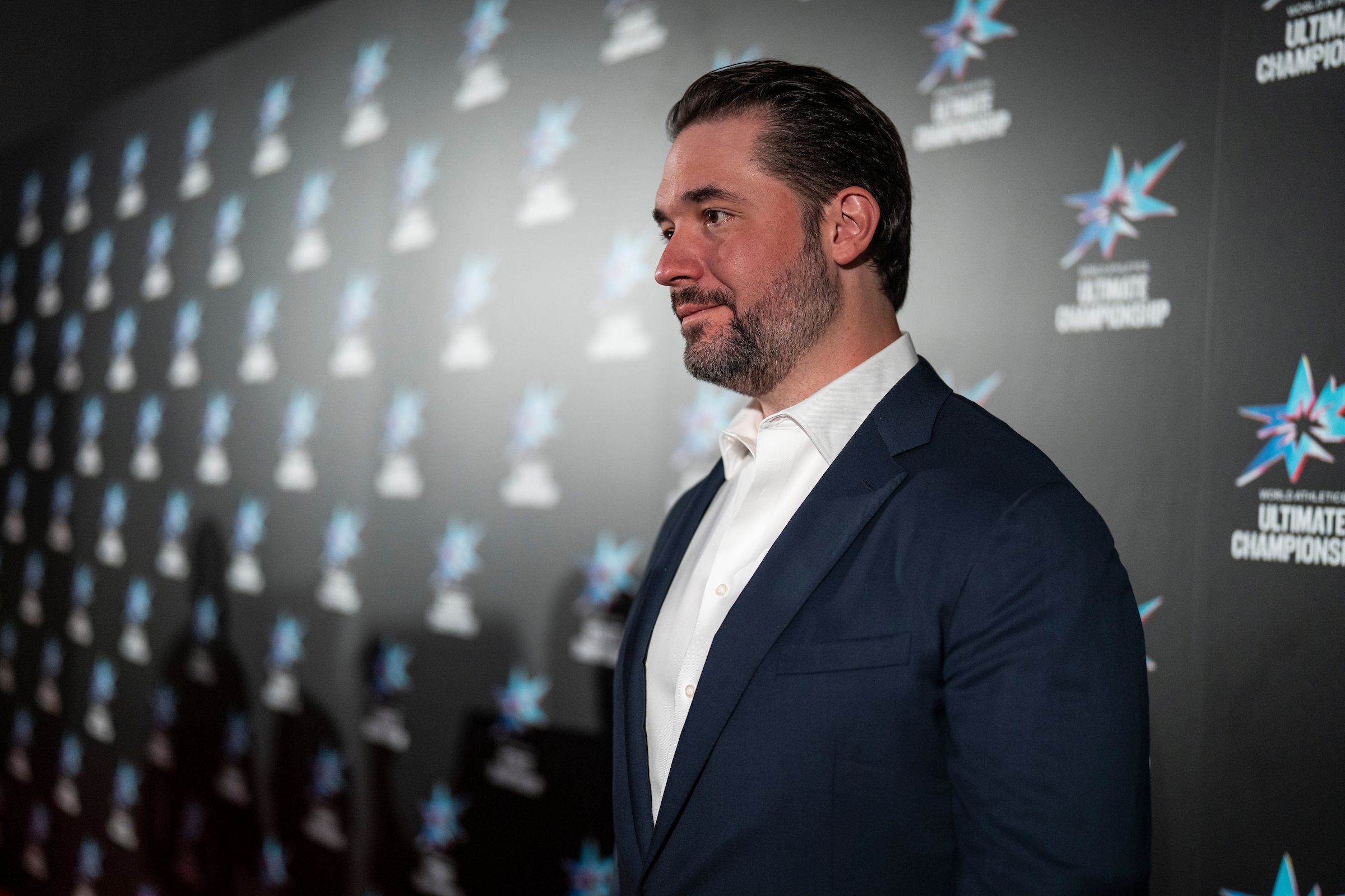 Alexis Ohanian at the Ultimate Party (© World Athletics photographer icon Christel Saneh) (Image obtained at worldathletics.org)